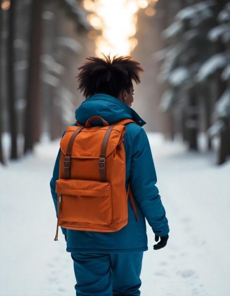 Mochilera cargando una mochila todo terreno, que es parte de nuestros Productos para mochileros, diseñada para todo tipo de viajes, en todo tipo de entornos naturales.